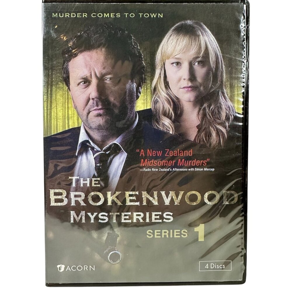 The Brokenwood Mysteries‎ Series 1 DVD Set 4 Discs 376 Min Acorn TV Widescreen
